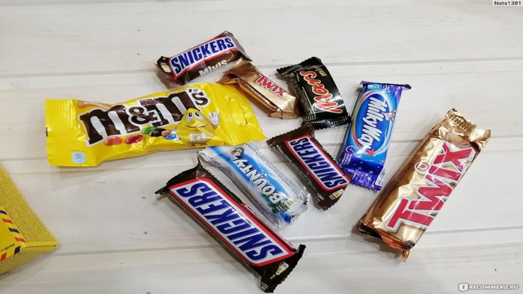 M&Ms, Mars, Whiskas, Katten, Snickers, Twix, Pedigree,